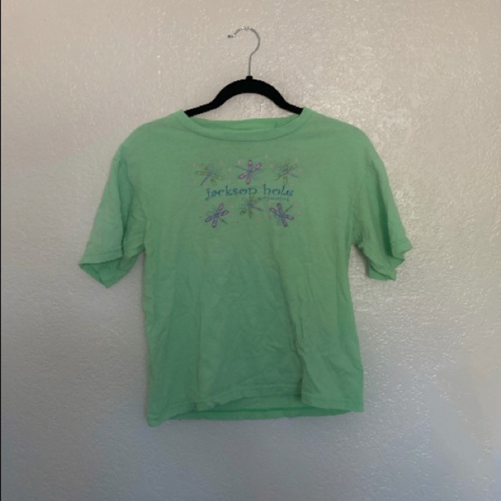 Jackson Hole WY Neon Cropped Top